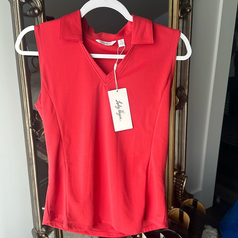 Lady Hagen Red Polo